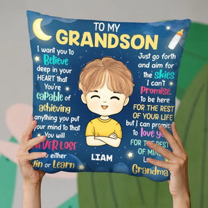 I Love You For The Rest Of Mine - Family Personalized Custom Pillow - Gift For Grandma