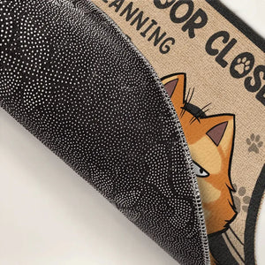 Cats Planning Escape - Cat Personalized Custom Home Decor Decorative Mat - House Warming Gift For Pet Lovers, Pet Owners