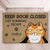 Please Keep Door Closed Cats Planning Escape - Cat Personalized Custom Home Decor Decorative Mat - House Warming Gift For Pet Lovers, Pet Owners