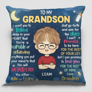 I Love You For The Rest Of Mine - Family Personalized Custom Pillow - Gift For Grandma