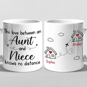 The Love Of An Auntie - Family Personalized Custom Mug - Gift For Family Members