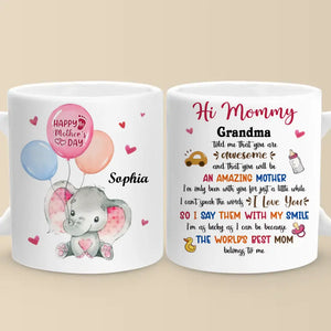 My Mother Is My Root, My Foundation - Family Personalized Custom Mug - Mother's Day, Baby Shower Gift, Gift For First Mom