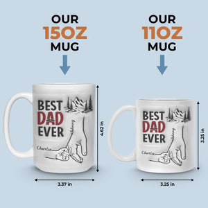 Best Daddy Ever - Family Personalized Custom 3D Inflated Effect Printed Mug - Father's Day, Gift For Dad, Grandpa