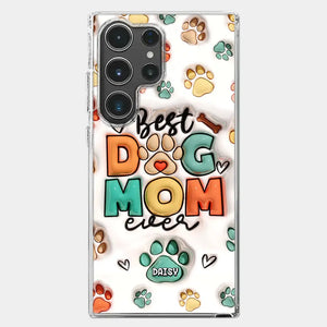 Best Fur Mom Ever - Dog & Cat Personalized Custom 3D Inflated Effect Printed Clear Phone Case - Gift For Pet Owners, Pet Lovers