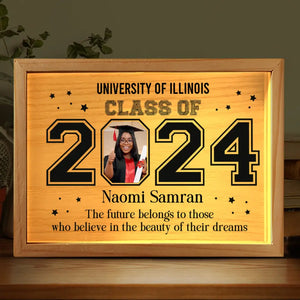 Custom Photo There Are No Secrets To Success - Family Personalized Custom Frame Light Box - Graduation Gift For Siblings, Brothers, Sisters