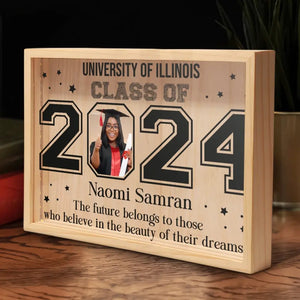 Custom Photo There Are No Secrets To Success - Family Personalized Custom Frame Light Box - Graduation Gift For Siblings, Brothers, Sisters