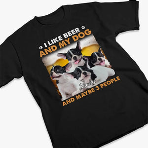 Custom Photo I Like Beer And My Cats - Dog & Cat Personalized Custom Unisex T-shirt, Hoodie, Sweatshirt - Gift For Pet Owners, Pet Lovers