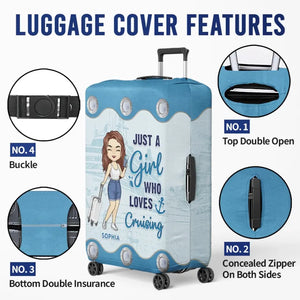 Life Is Better On A Cruise - Travel Personalized Custom Luggage Cover - Holiday Vacation Gift, Gift For Adventure Travel Lovers