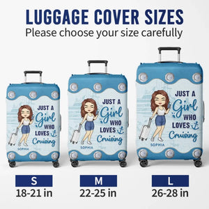 Life Is Better On A Cruise - Travel Personalized Custom Luggage Cover - Holiday Vacation Gift, Gift For Adventure Travel Lovers