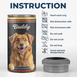 Custom Photo Dog Solves Most Of My Problems, Beer Solves The Rest - Dog Personalized Custom 4 In 1 Can Cooler Tumbler - Father's Day, Gift For Pet Owners, Pet Lovers