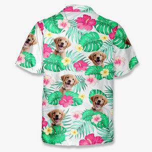 Custom Photo It's Summer Time - Dog & Cat Personalized Custom Unisex Tropical Hawaiian Aloha Shirt - Summer Vacation Gift, Gift For Pet Owners, Pet Lovers