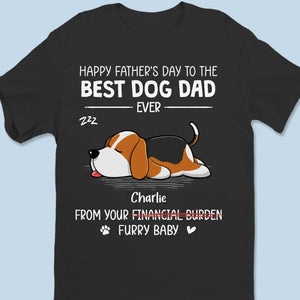 Cheers To The Best Dog Dad- Dog Personalized Custom Unisex T-shirt, Hoodie, Sweatshirt - Father's Day, Gift For Pet Owners, Pet Lovers