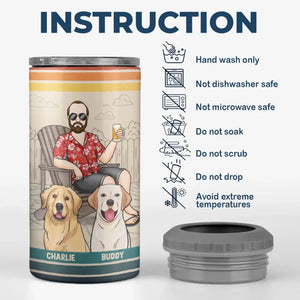 Dogs Solve Most Of My Problems - Dog Personalized Custom 4 In 1 Can Cooler Tumbler - Father's Day, Gift For Pet Owners, Pet Lovers