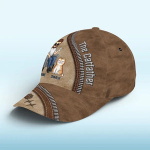 The Phrase ‘Domestic Cat’ Is An Oxymoron - Cat Personalized Custom Hat, All Over Print Classic Cap - Father's Day, Gift For Dad, Grandpa