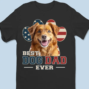 Custom Photo Happy To Be With The Best Dad - Dog & Cat Personalized Custom Unisex T-shirt, Hoodie, Sweatshirt - Father's Day, Gift For Pet Owners, Pet Lovers