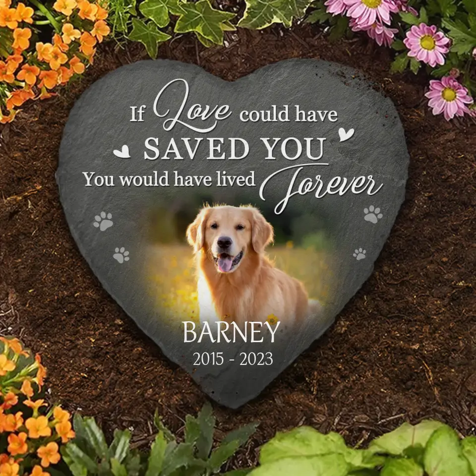 Custom Photo You Would Have Lived Forever AMZ - Memorial Personalized Custom Memorial Stone - New Arrival, Sympathy Gift, Gift For Pet Owners, Pet Lovers