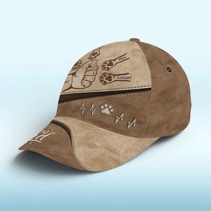 Dogs Leave Paw Prints On Our Hearts - Dog Personalized Custom Hat, All Over Print Classic Cap - Father's Day, Gift For Pet Owners, Pet Lovers