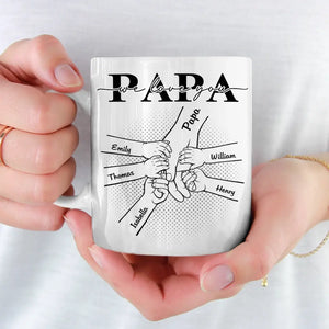 Thank You Dad For All The Patience You Have Shown Me - Family Personalized Custom Mug - Father's Day, Gift For Dad, Grandpa