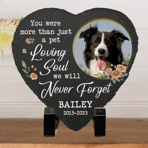 Custom Photo We Will Never Forget AMZ - Memorial Personalized Custom Heart Shaped Memorial Stone - New Arrival, Sympathy Gift For Pet Owners, Pet Lovers