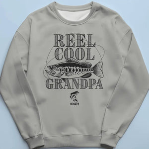 Reel Cool Grandpa Fishing - Family Personalized Custom Unisex T-shirt, Hoodie, Sweatshirt -Father's Day, Gift For Dad, Grandpa