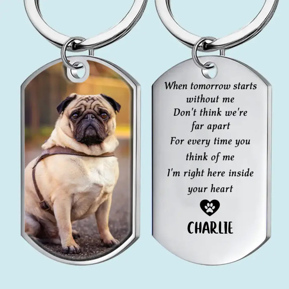 Dog Keychain Dog Memorial Gifts For Loss Of Dog - Personalized Keychains - New Arrival, Pet Memorial Gifts Cat Keychain AMZ