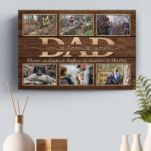 Custom Photo Never Forget That I Love You - Family Personalized Custom Horizontal Canvas - Father's Day, Gift For Dad