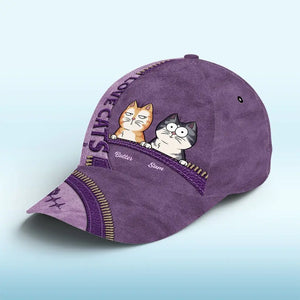 Excited To Be Taken Everywhere With You - Cat Personalized Custom Hat, All Over Print Classic Cap - Gift For Pet Owners, Pet Lovers