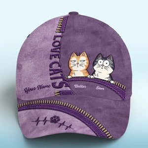 Excited To Be Taken Everywhere With You - Cat Personalized Custom Hat, All Over Print Classic Cap - Gift For Pet Owners, Pet Lovers