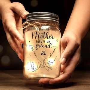 A Mother's Love Is The Greatest Teacher - Family Personalized Custom Mason Jar Light - Gift For Mom