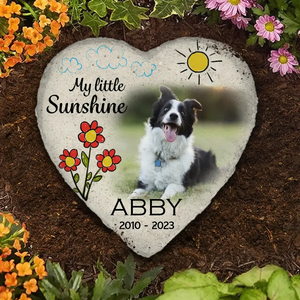 Memorial Personalized Custom Heart Shaped Memorial Stone AMZ - New Arrival, Sympathy Gift For Pet Owners, Pet Lovers