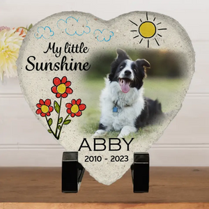 Memorial Personalized Custom Heart Shaped Memorial Stone AMZ - New Arrival, Sympathy Gift For Pet Owners, Pet Lovers