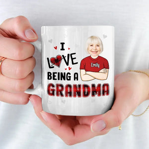 Custom Photo I Love Being A Gigi - Family Personalized Custom Mug - Gift For Mom, Grandma