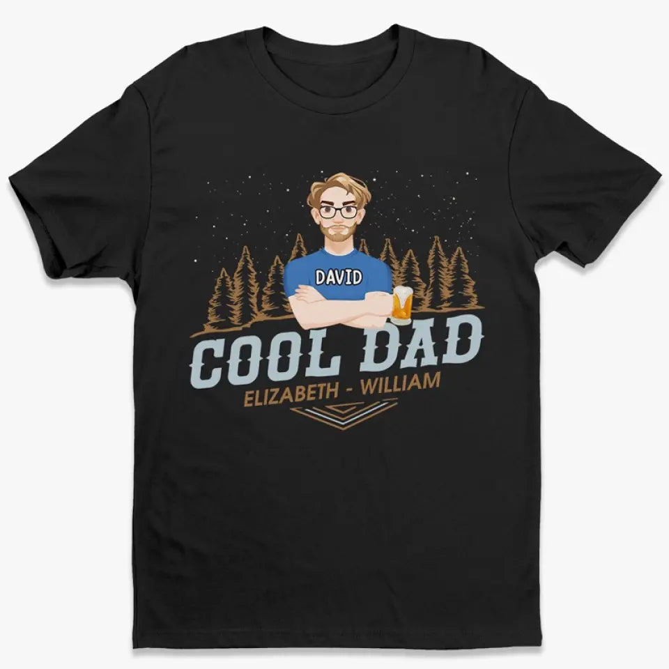 Cool Dad - Family Personalized Custom Unisex T-shirt, Hoodie, Sweatshirt - Father's Day, Gift For Dad, Grandpa