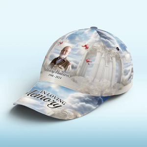 Custom Photo In Loving Memory - Memorial Personalized Custom Hat, All Over Print Classic Cap - Sympathy Gift For Family Members