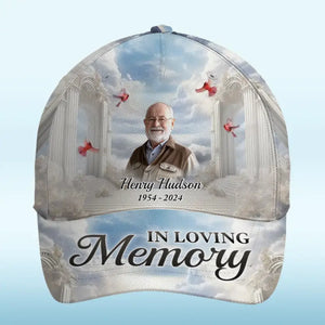 Custom Photo In Loving Memory - Memorial Personalized Custom Hat, All Over Print Classic Cap - Sympathy Gift For Family Members