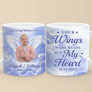 Custom Photo Not A Day Goes By That You Are Not Missed - Memorial Personalized Custom Mug - Sympathy Gift For Family Members