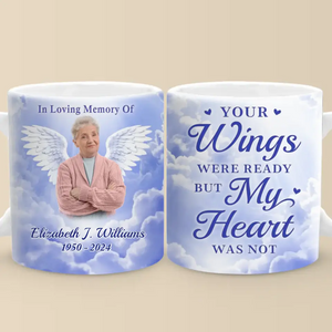 Custom Photo Not A Day Goes By That You Are Not Missed - Memorial Personalized Custom Mug - Sympathy Gift For Family Members