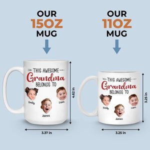 Custom Photo We Belong To You, You Belong To Us - Family Personalized Custom Mug - Gift For Mom, Grandma