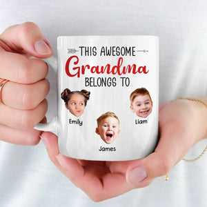 Custom Photo We Belong To You, You Belong To Us - Family Personalized Custom Mug - Gift For Mom, Grandma