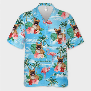 Custom Photo Those Kids Are Ready To Go To The Beach - Family Personalized Custom Unisex Tropical Hawaiian Aloha Shirt - Summer Vacation Gift, Gift For Family Members, Pet Owners, Pet Lovers