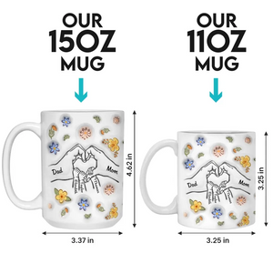 Together We Make A Family - Family Personalized Custom 3D Inflated Effect Printed Mug - Gift For Family Members