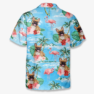 Custom Photo Bring The Joy To The Beach - Dog & Cat Personalized Custom Unisex Tropical Hawaiian Aloha Shirt - Summer Vacation Gift, Gift For Pet Owners, Pet Lovers