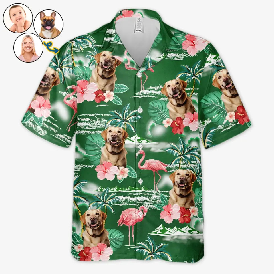 Custom Photo Enjoy Summer In Your Own Way - Dog & Cat Personalized Custom Unisex Tropical Hawaiian Aloha Shirt - Summer Vacation Gift, Gift For Pet Owners, Pet Lovers