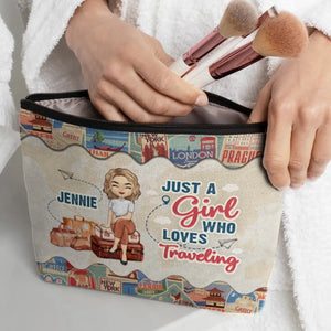 Ready For The Next Adventure - Travel Personalized Custom Cosmetic Bag - Holiday Vacation Gift, Gift For Adventure Travel Lovers