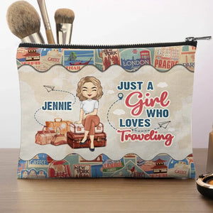 Ready For The Next Adventure - Travel Personalized Custom Cosmetic Bag - Holiday Vacation Gift, Gift For Adventure Travel Lovers