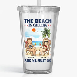 Memories Made Together Last A Lifetime - Bestie Personalized Custom Clear Acrylic Tumbler - Summer Vacation Gift For Best Friends, BFF, Sisters