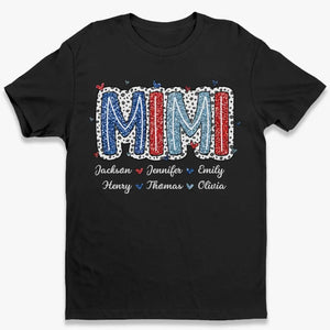 To All American Moms - Family Personalized Custom Unisex T-shirt, Hoodie, Sweatshirt - 4th Of July, Gift For Mom, Grandma