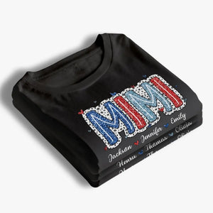 To All American Moms - Family Personalized Custom Unisex T-shirt, Hoodie, Sweatshirt - 4th Of July, Gift For Mom, Grandma