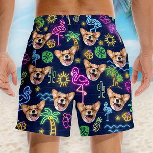 Custom Photo Every Day Should Be A Beach Day - Dog & Cat Personalized Custom Tropical Hawaiian Aloha Men Beach Shorts - Summer Vacation Gift, Birthday Party Gift For Pet Owners, Pet Lovers