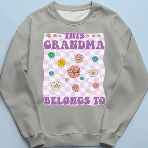 This Awesome Grandma Belongs To These Kids - Family Personalized Custom Unisex T-shirt, Hoodie, Sweatshirt - Gift For Mom, Grandma